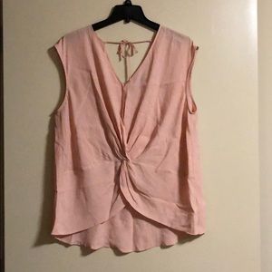 Pink Cap Sleeve Blouse